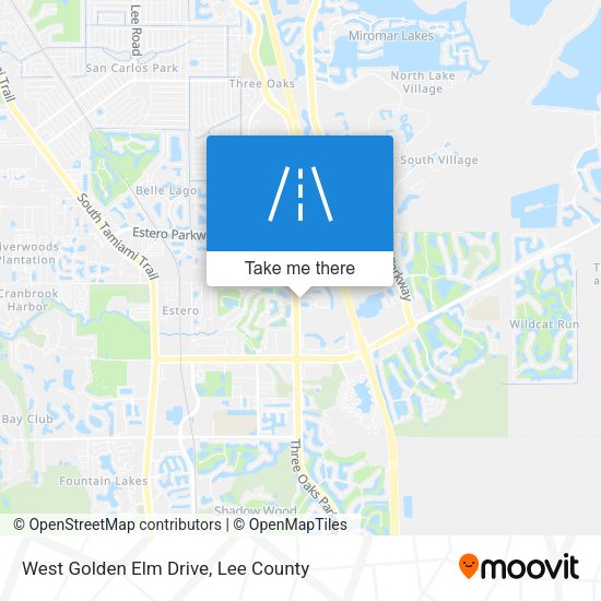Mapa de West Golden Elm Drive