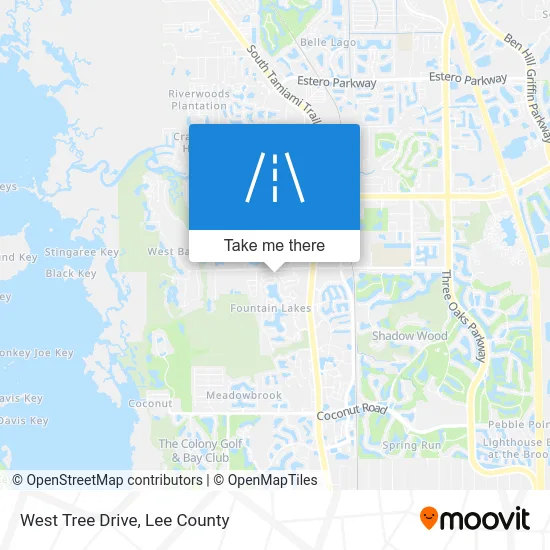 West Tree Drive map