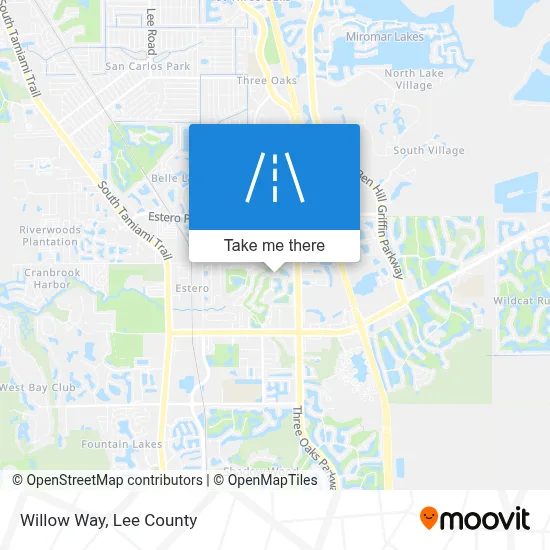 Willow Way map