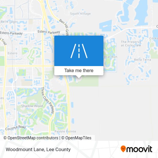 Mapa de Woodmount Lane