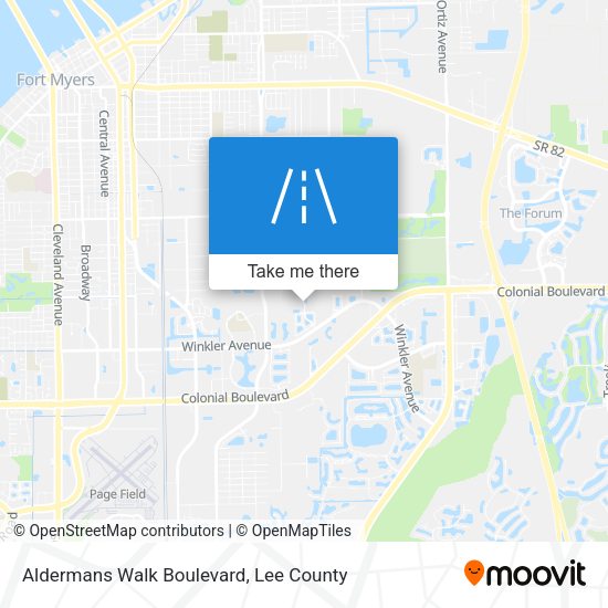 Mapa de Aldermans Walk Boulevard