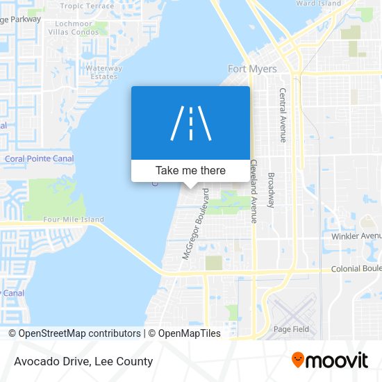 Avocado Drive map