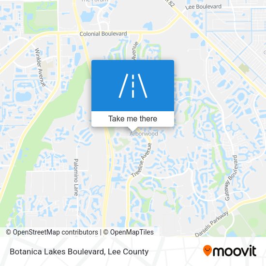 Botanica Lakes Boulevard map