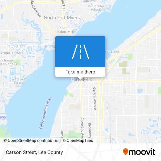 Carson Street map