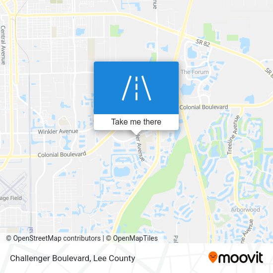 Challenger Boulevard map