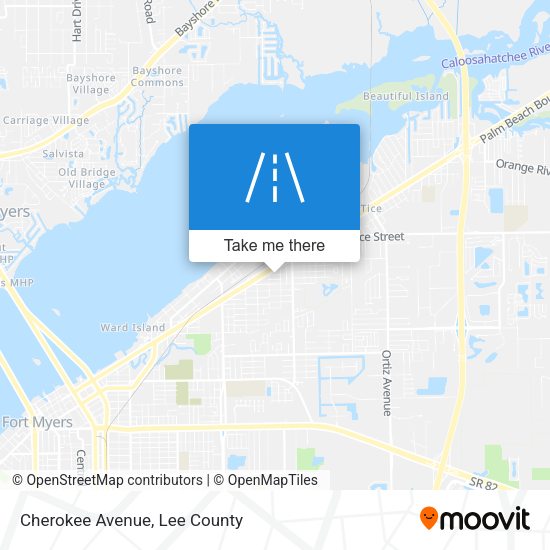 Mapa de Cherokee Avenue