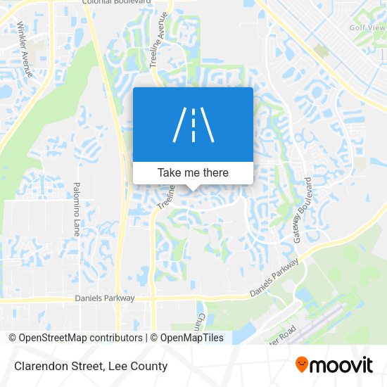 Clarendon Street map