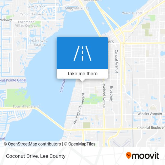 Mapa de Coconut Drive