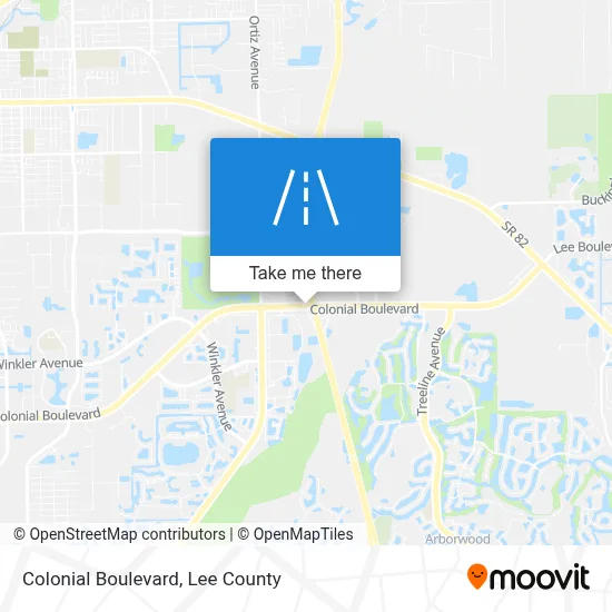 Colonial Boulevard map