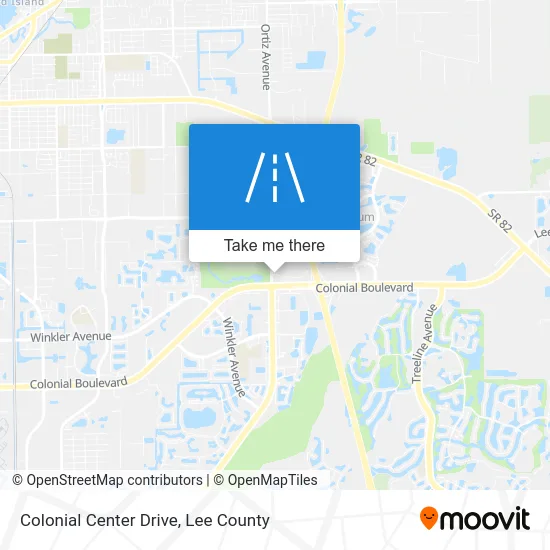 Colonial Center Drive map