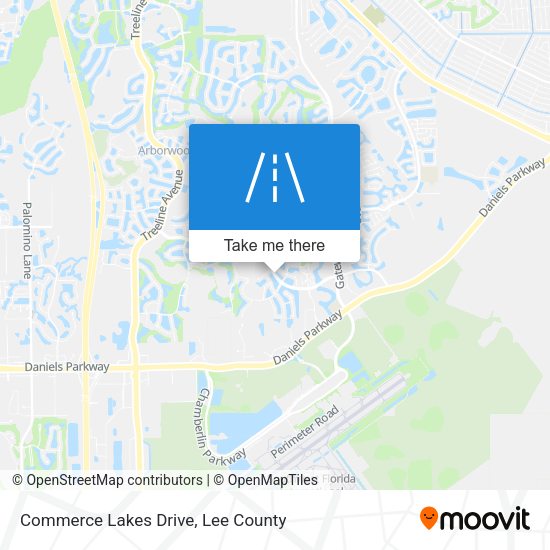 Mapa de Commerce Lakes Drive