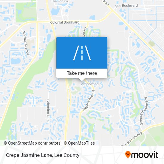 Crepe Jasmine Lane map