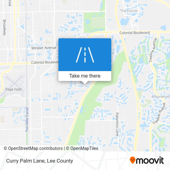 Mapa de Curry Palm Lane