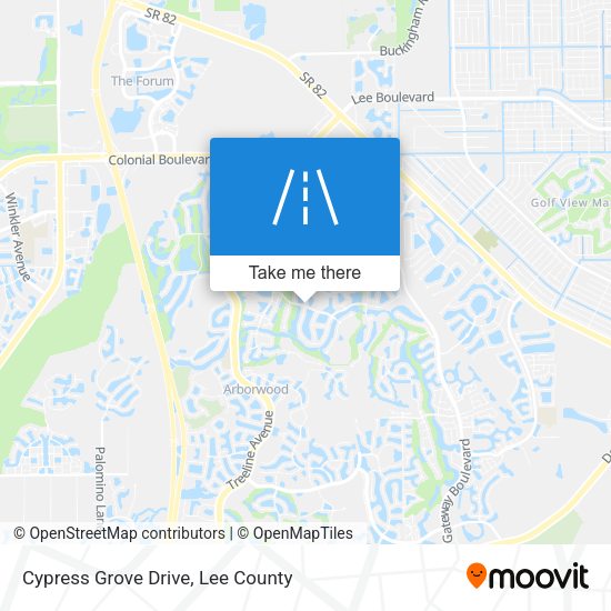 Cypress Grove Drive map