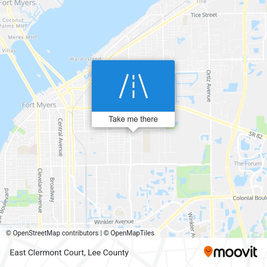 East Clermont Court map