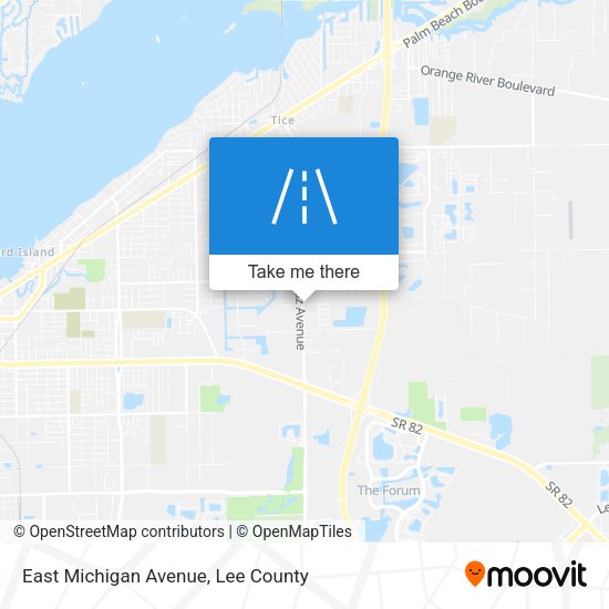 Mapa de East Michigan Avenue