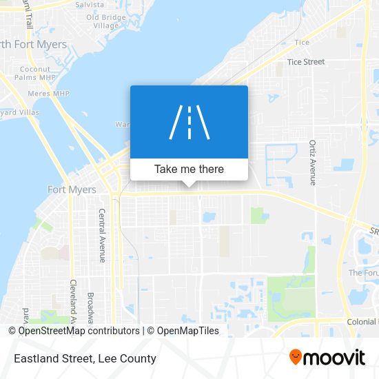 Eastland Street map