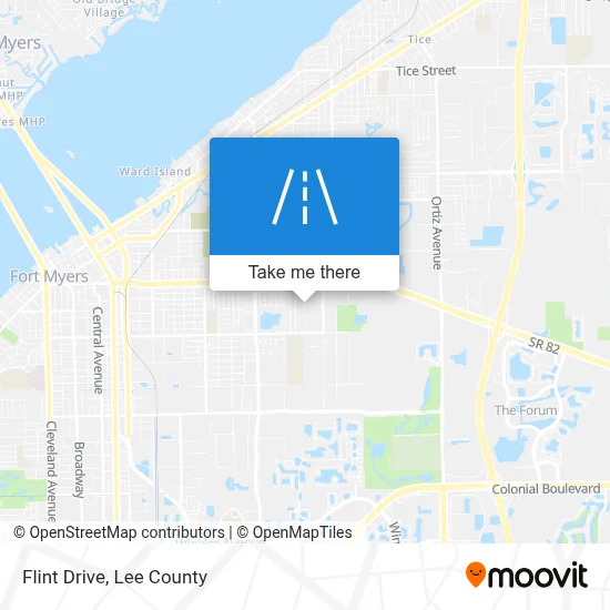 Flint Drive map