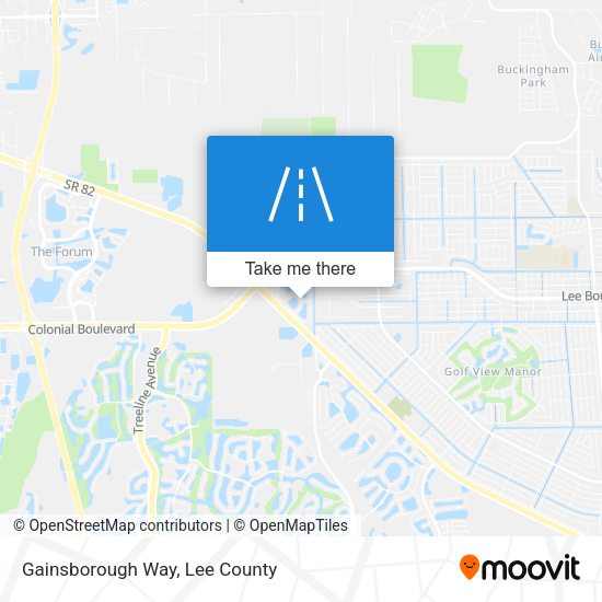 Mapa de Gainsborough Way