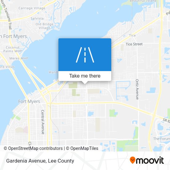 Mapa de Gardenia Avenue