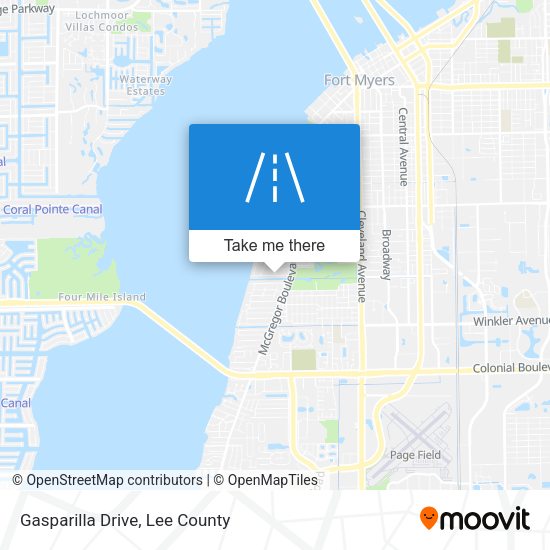 Mapa de Gasparilla Drive