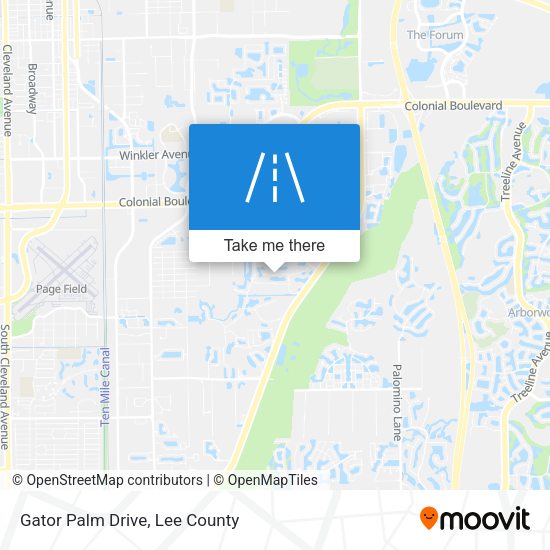Mapa de Gator Palm Drive