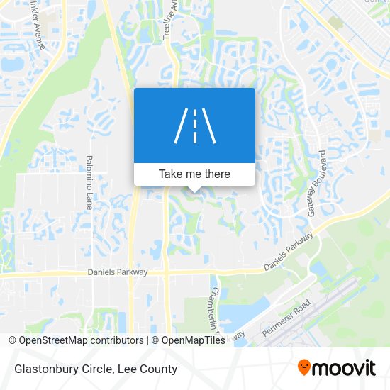 Glastonbury Circle map