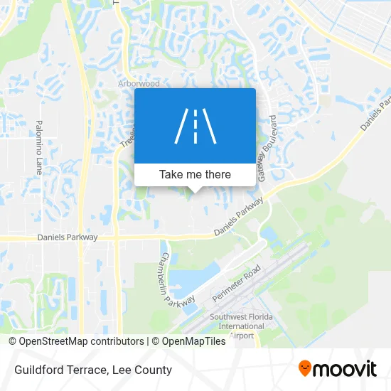 Guildford Terrace map