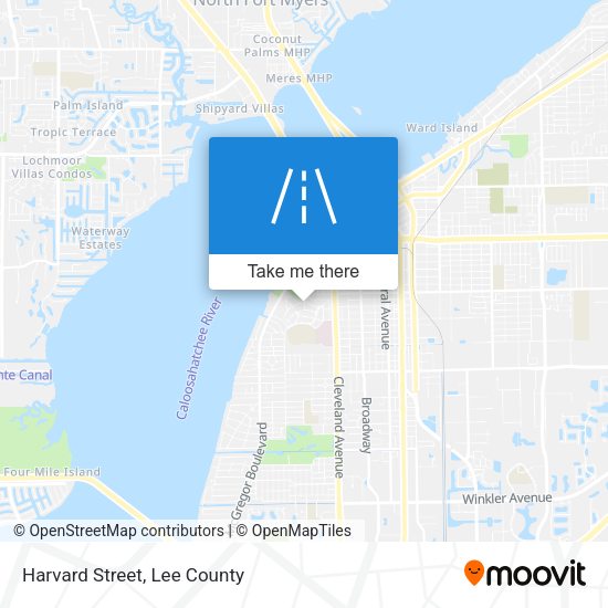 Mapa de Harvard Street