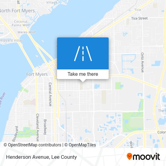 Henderson Avenue map