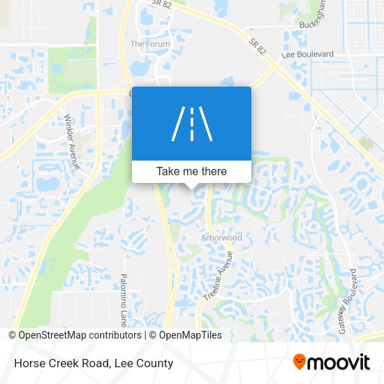 Mapa de Horse Creek Road