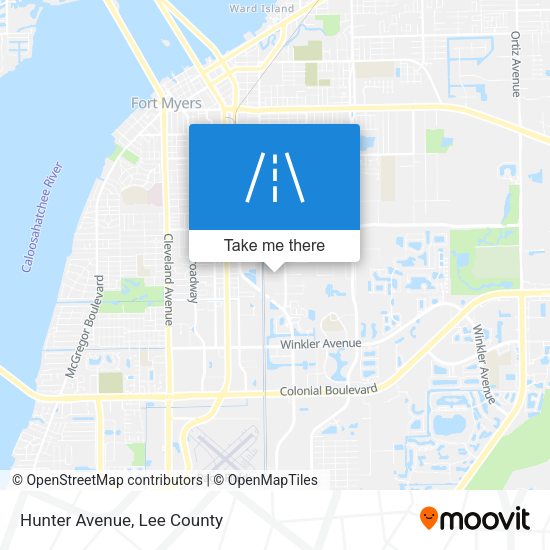 Mapa de Hunter Avenue