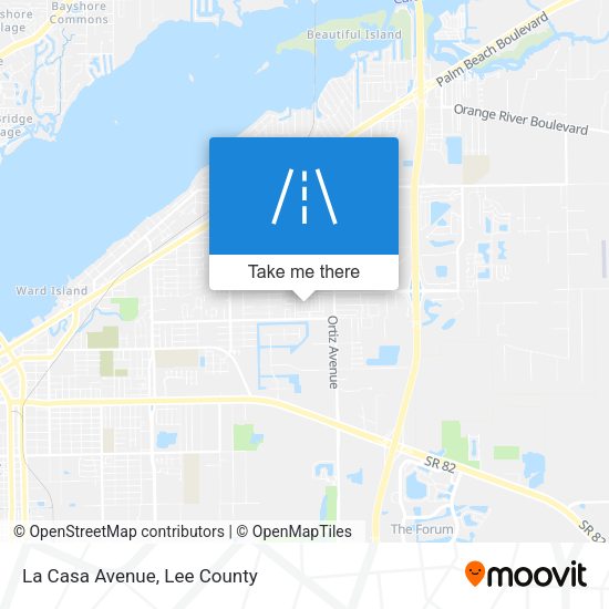Mapa de La Casa Avenue