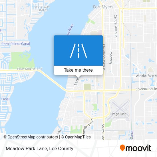 Meadow Park Lane map