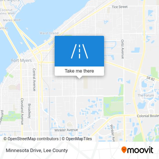 Minnesota Drive map