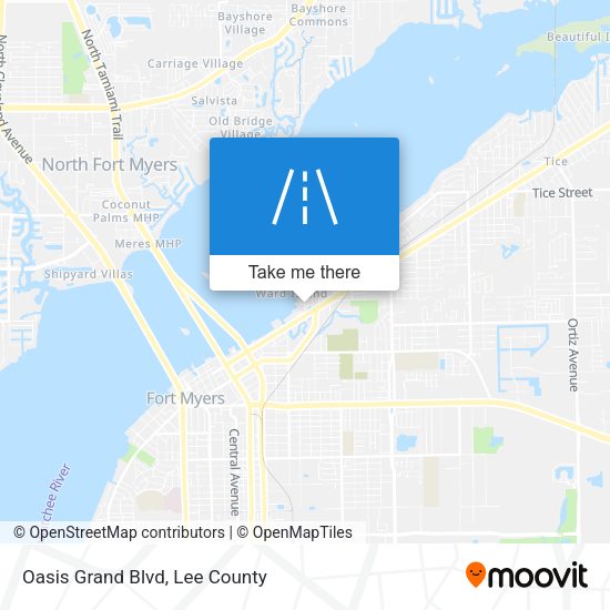 Oasis Grand Blvd map