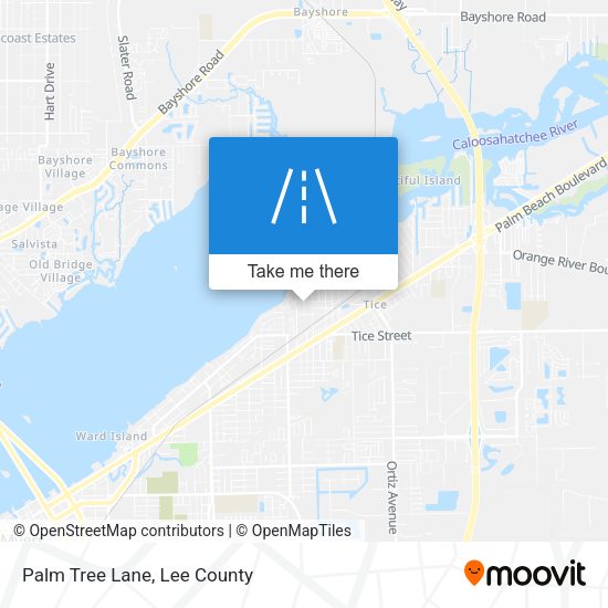 Mapa de Palm Tree Lane
