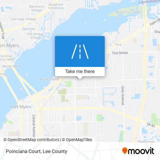 Poinciana Court map