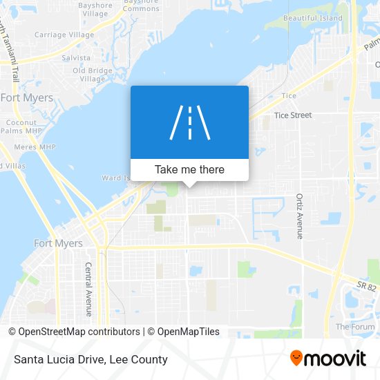 Mapa de Santa Lucia Drive