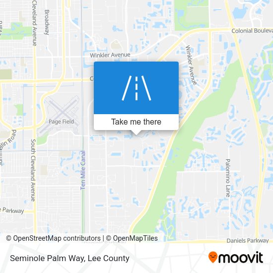 Seminole Palm Way map