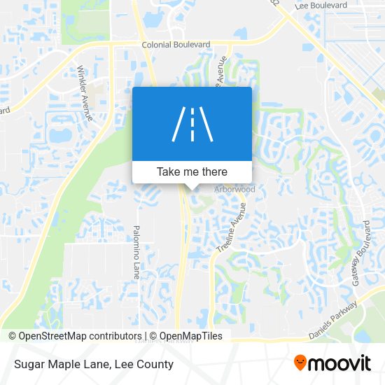Sugar Maple Lane map