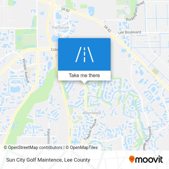 Sun City Golf Maintence map