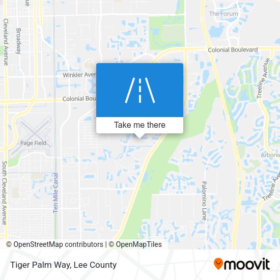 Mapa de Tiger Palm Way