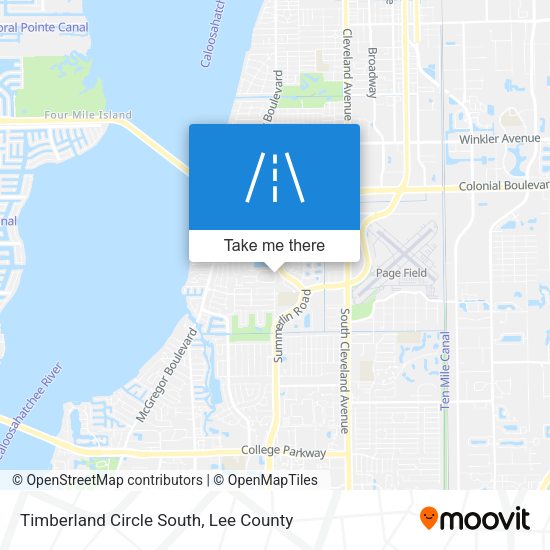 Timberland Circle South map