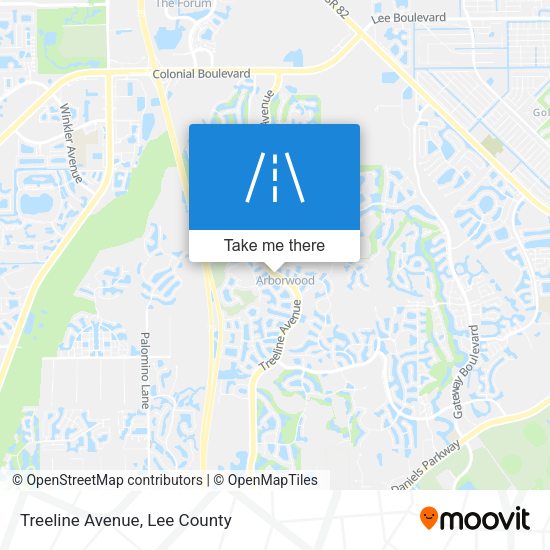 Treeline Avenue map