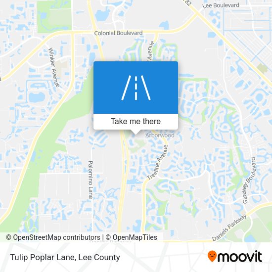 Mapa de Tulip Poplar Lane
