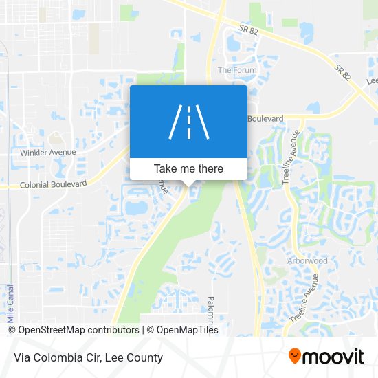 Mapa de Via Colombia Cir
