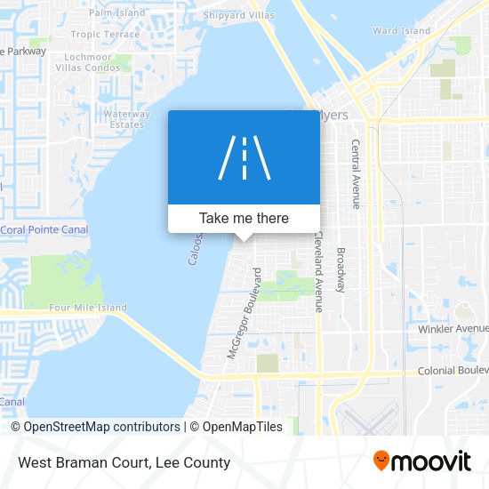 West Braman Court map