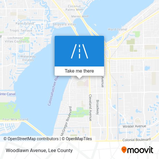 Woodlawn Avenue map