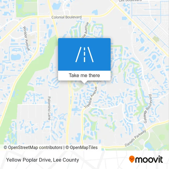 Yellow Poplar Drive map
